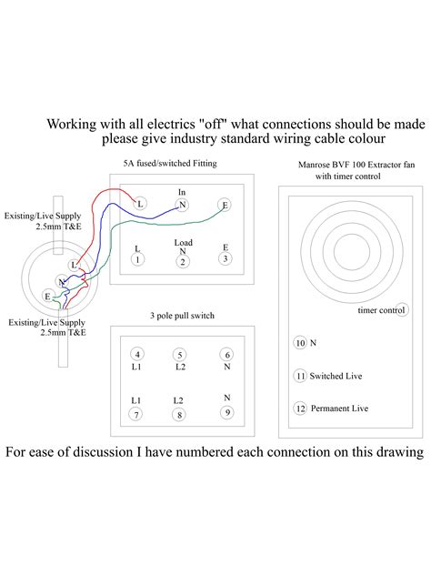 extractor fan junction box|diy extractor fan wiring.